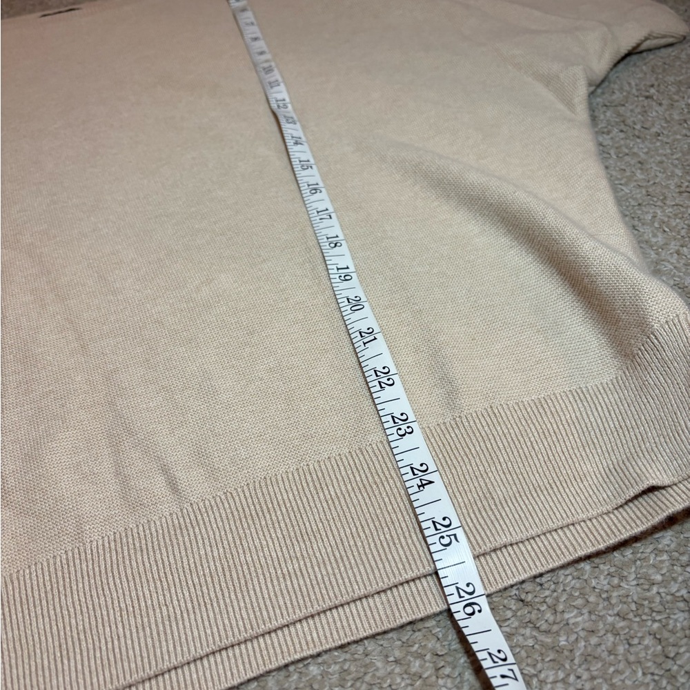 Quince Size M Cream Batwing Womens Sweater - Picture 8 of 8